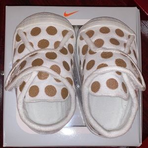 3c White and Bronze Nike Waffles